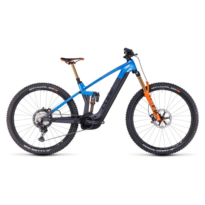 Vtt Electrique Cube Stereo Hybrid Hpc Actionteam Bleu Gris