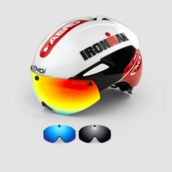 Casque EKOI Aero16 Ironman Blanc/Rouge