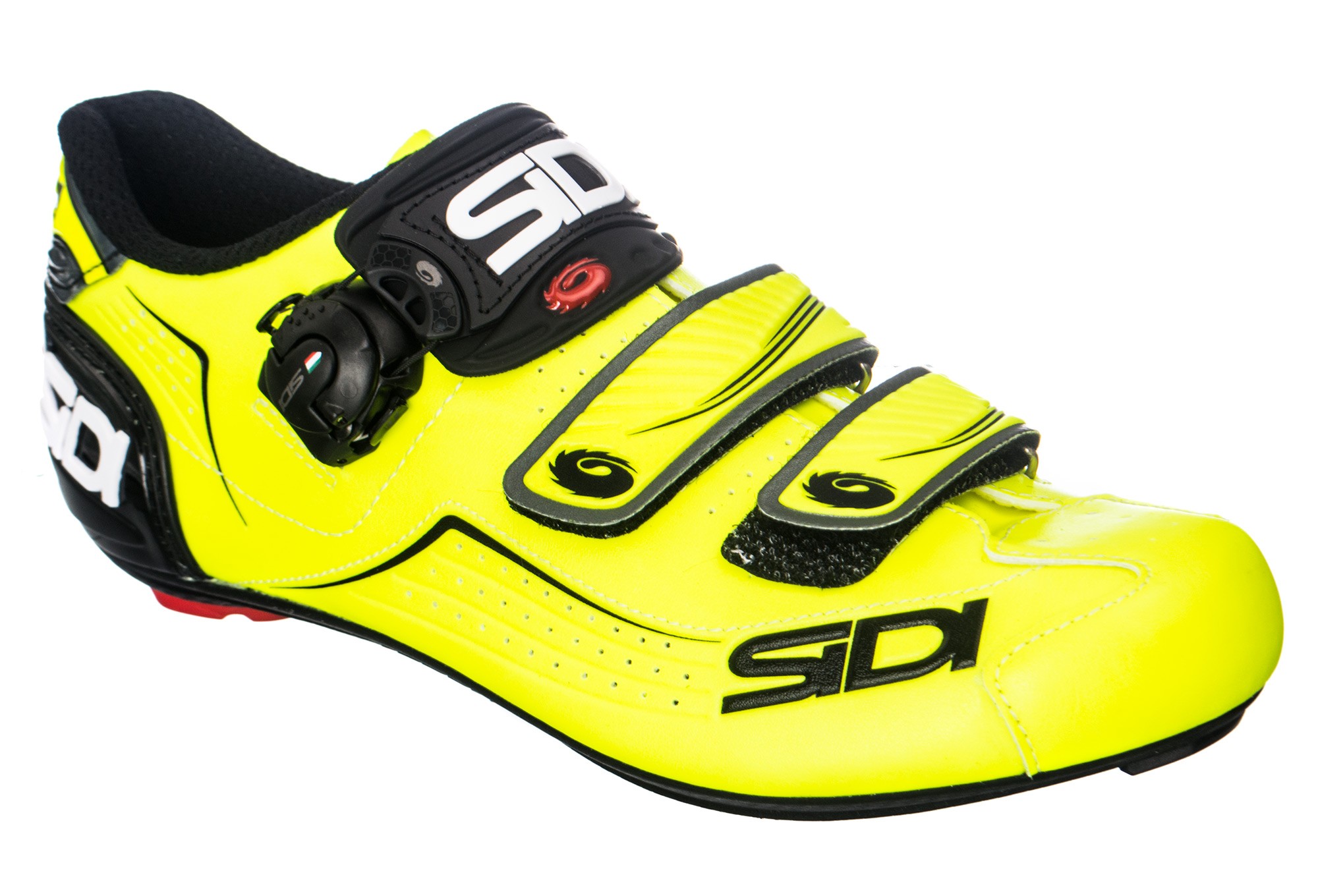 Chaussures SIDI Alba Jaune Fluo Noir 2018 Labo Velo.fr