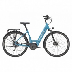 Vélo de Ville Electrique Femme TREK Verve+ 3 Lowstep Bleu/Argent 2021